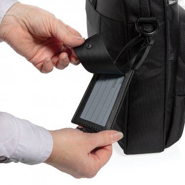 Logotrade promotional giveaway image of: Swiss Peak RPET Voyager RFID 15.6" laptop bag