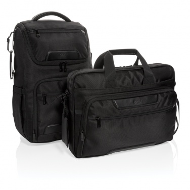 Logotrade promotional products photo of: Swiss Peak RPET Voyager RFID 15.6" laptop bag