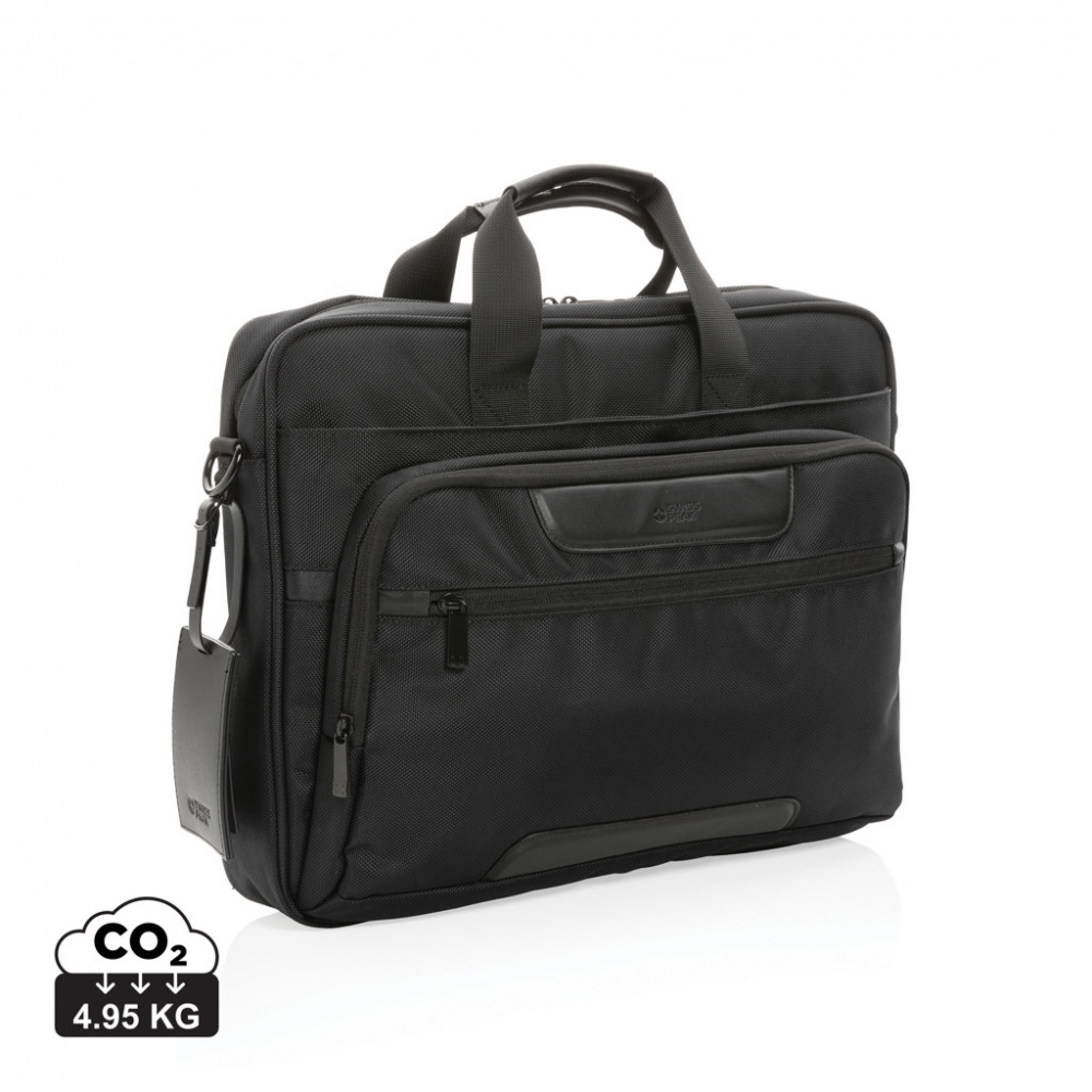 Logo trade promotional item photo of: Swiss Peak AWARE™ RPET Voyager 15.6" laptop bag