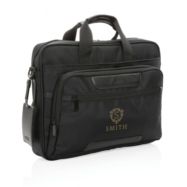 Logotrade business gifts photo of: Swiss Peak AWARE™ RPET Voyager 15.6" laptop bag