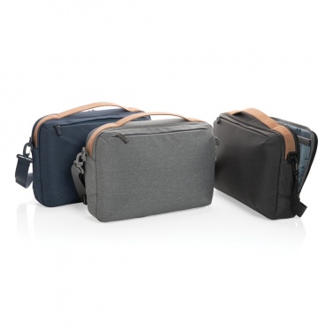 Logo trade corporate gifts picture of: Impact AWARE™ 300D two tone deluxe 15.6" laptop bag