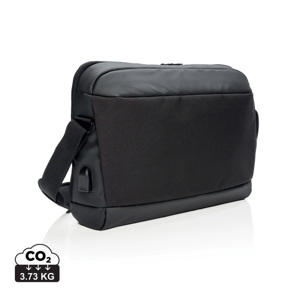 Logotrade promotional merchandise photo of: Madrid RFID USB 15.6" laptop bag PVC free