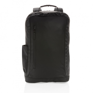 Logo trade corporate gifts image of: Fashion black 15.6" laptop backpack PVC free