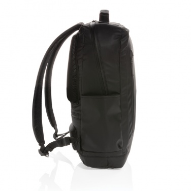 Logo trade business gift photo of: Fashion black 15.6" laptop backpack PVC free