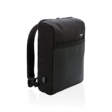 Logotrade promotional gifts photo of: Swiss Peak 15" anti-theft RFID & USB backpack PVC free