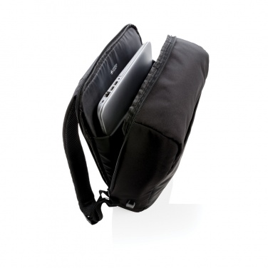 Logo trade corporate gift photo of: Swiss Peak 15" anti-theft RFID & USB backpack PVC free