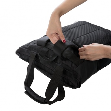 Logotrade promotional product picture of: Swiss Peak RFID 15" laptop totepack PVC free