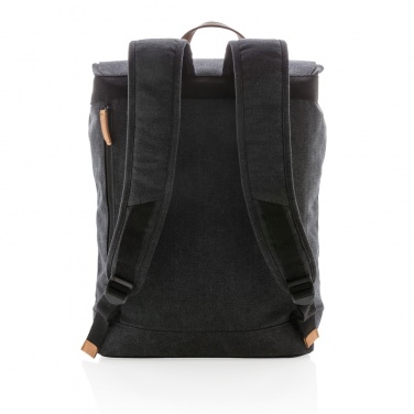 Logotrade advertising products photo of: Canvas laptop backpack PVC free