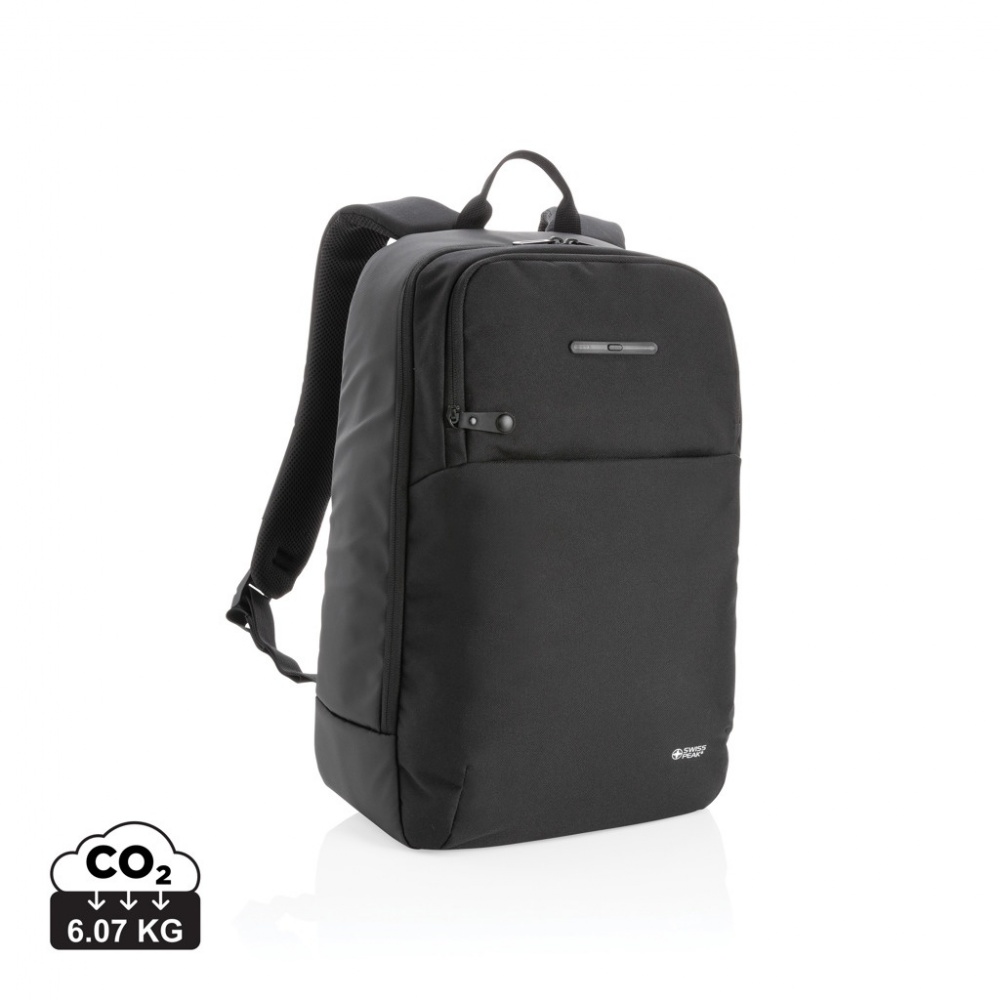 Logo trade promotional items picture of: Swiss Peak laptop backpack with UV-C steriliser pocket