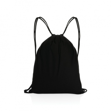 Logo trade advertising products picture of: Impact AWARE™ recycled cotton drawstring backpack 145g