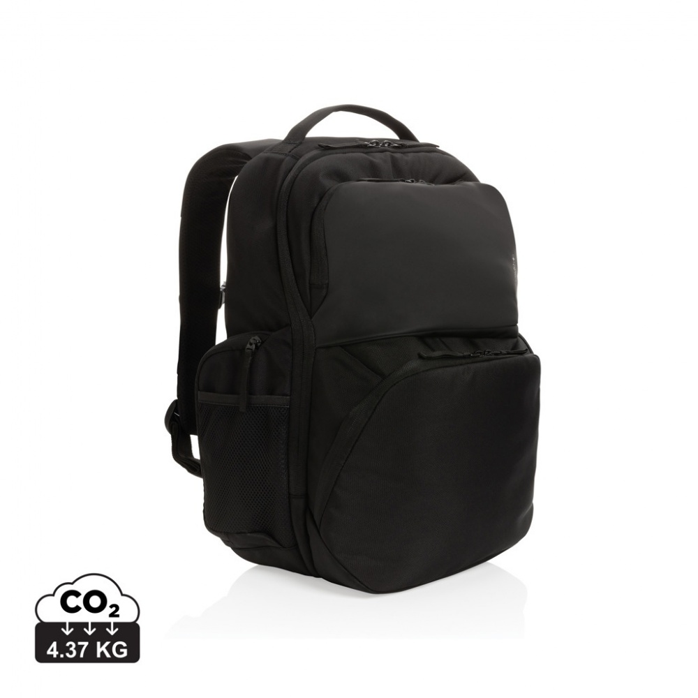 Logotrade corporate gift image of: Swiss Peak AWARE™ RPET 15.6 inch commuter backpack