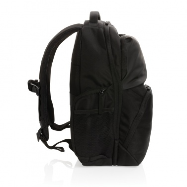 Logo trade promotional merchandise image of: Swiss Peak AWARE™ RPET 15.6 inch commuter backpack