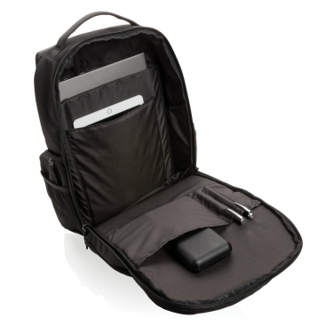 Logo trade promotional gifts image of: Swiss Peak AWARE™ RPET 15.6 inch commuter backpack