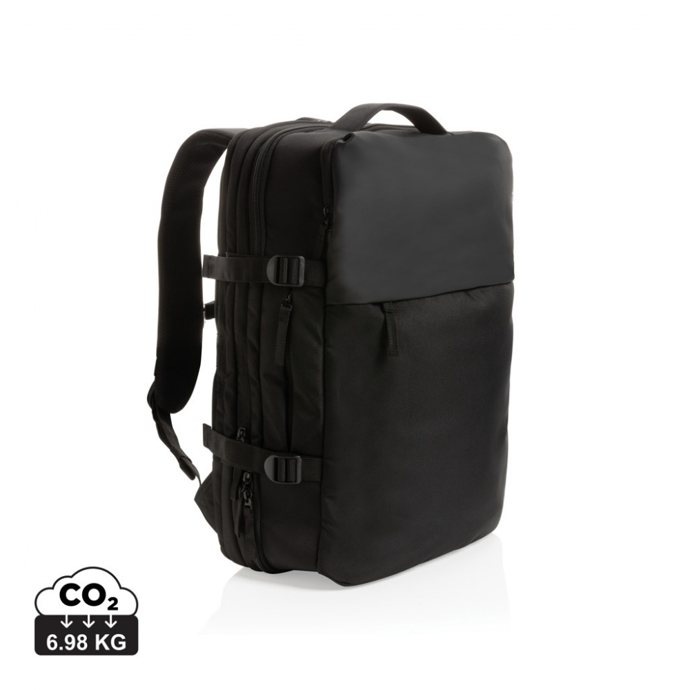 Logotrade promotional giveaway picture of: Swiss Peak AWARE™ RPET 15.6' expandable weekend backpack