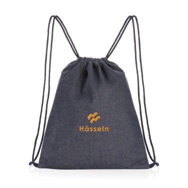 Logotrade corporate gift image of: Impact AWARE™ recycled denim drawstring backpack