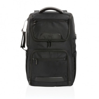 Logo trade corporate gifts image of: Swiss Peak AWARE™ RPET Voyager 15.6" laptop backpack