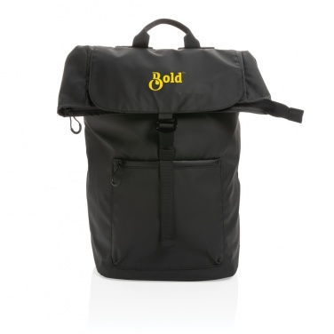 Logo trade advertising products image of: Impact AWARE™ RPET water resistant 15.6" laptop backpack