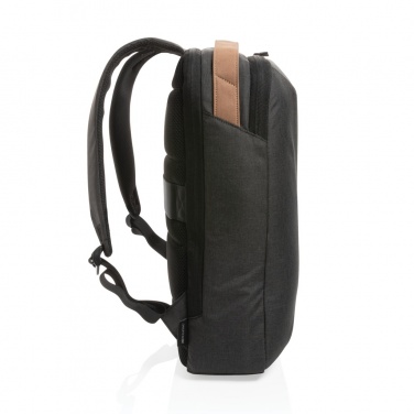 Logotrade promotional gifts photo of: Impact AWARE™ 300D two tone deluxe 15.6" laptop backpack