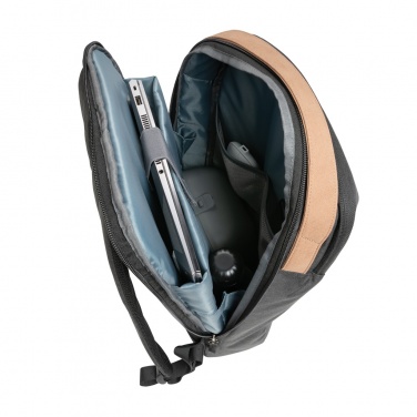 Logo trade business gift photo of: Impact AWARE™ 300D two tone deluxe 15.6" laptop backpack