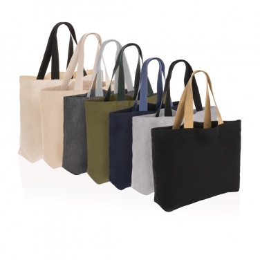 Logo trade promotional gifts image of: Impact Aware™ 240 gsm rcanvas large tote undyed