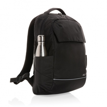 Logo trade business gifts image of: Swiss Peak Brooke AWARE™ RPET daily 15.6" laptop backpack