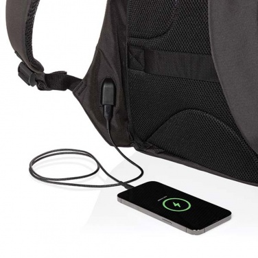 Logo trade advertising products image of: Swiss Peak AWARE™ anti-theft 15.6" laptop backpack