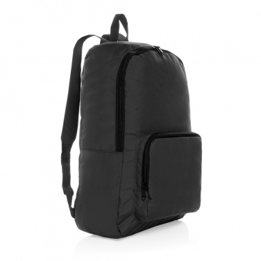 Logo trade promotional giveaways image of: Dillon AWARE™ RPET foldable classic backpack