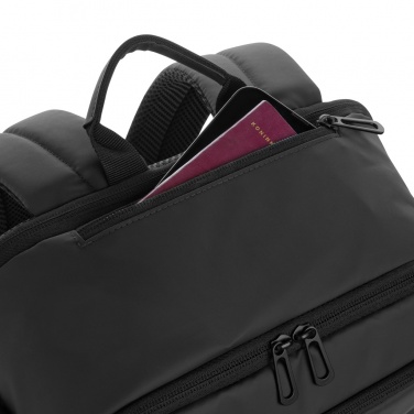 Logo trade advertising products image of: Armond AWARE™ RPET 15.6 inch deluxe laptop backpack