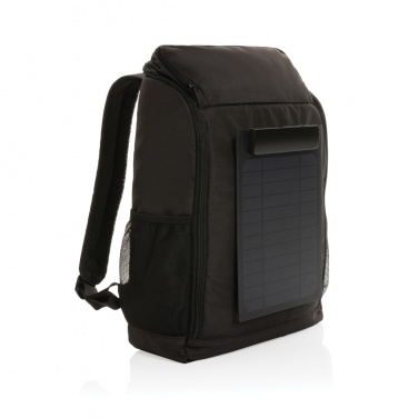 Logotrade promotional giveaway image of: Pedro AWARE™ RPET deluxe backpack with 5W solar panel