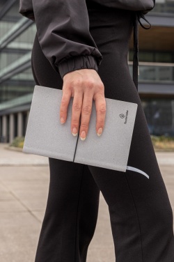 Logo trade promotional items picture of: A5 recycled leather notebook