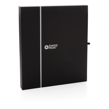 Logo trade promotional item photo of: Swiss Peak deluxe A5 notebook and pen set