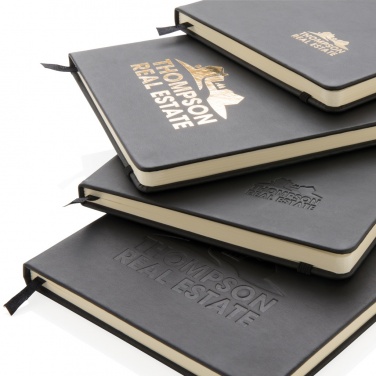 Logo trade promotional giveaways picture of: Standard hardcover PU notebook A5