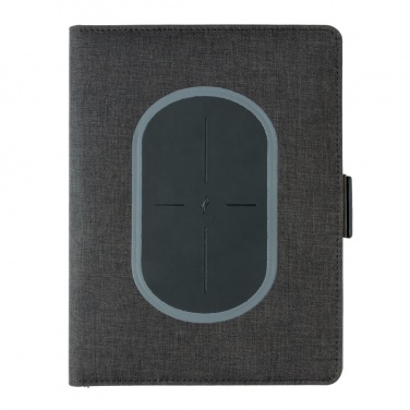 Logotrade promotional item picture of: Air 5W wireless charging notebook cover A5