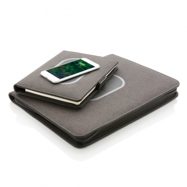 Logo trade promotional giveaway photo of: Air 5W wireless charging notebook cover A5