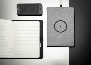 Logotrade promotional merchandise picture of: Air 5W wireless charging refillable journal cover A5