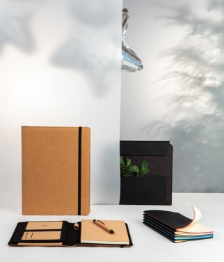 Logotrade promotional merchandise image of: Fiko 5W wireless charging portfolio A4 with powerbank