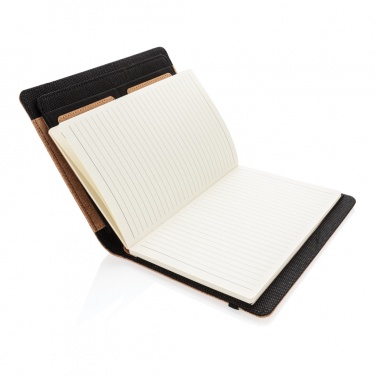 Logo trade business gift photo of: Deluxe cork portfolio A5 with pen