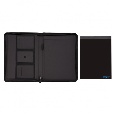 Logotrade promotional giveaway picture of: Impact AWARE™ RPET A4 portfolio with zipper