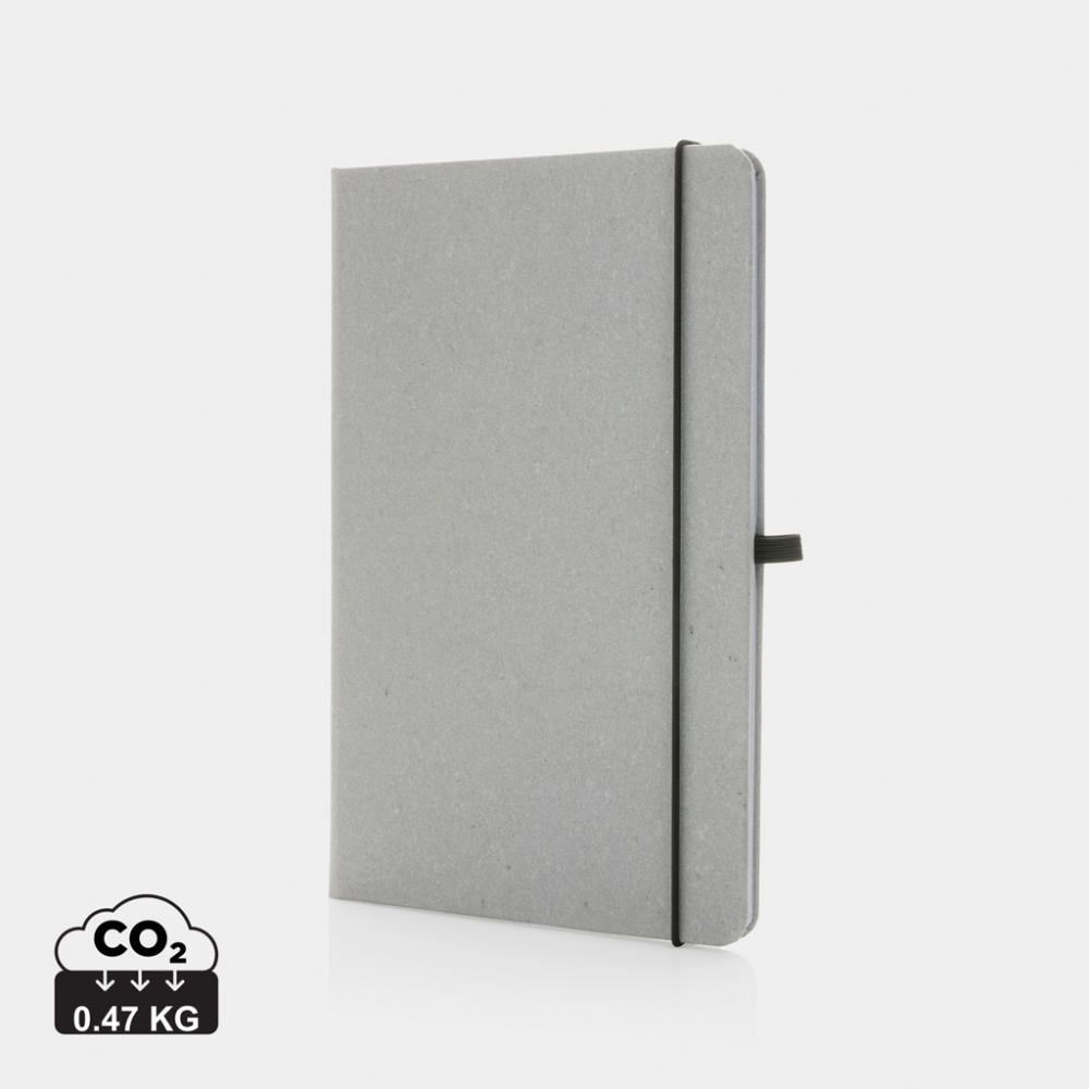 Logotrade promotional merchandise photo of: Recycled leather hardcover notebook A5