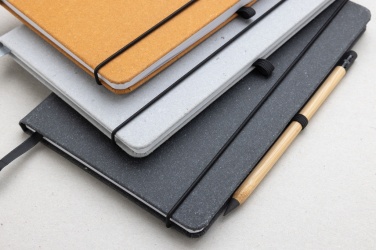 Logotrade promotional product picture of: Recycled leather hardcover notebook A5