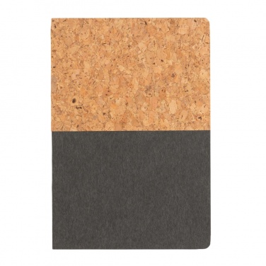 Logo trade promotional merchandise picture of: A5 cork & kraft notebook