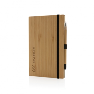 Logotrade advertising product picture of: Bamboo notebook and infinity pencil set