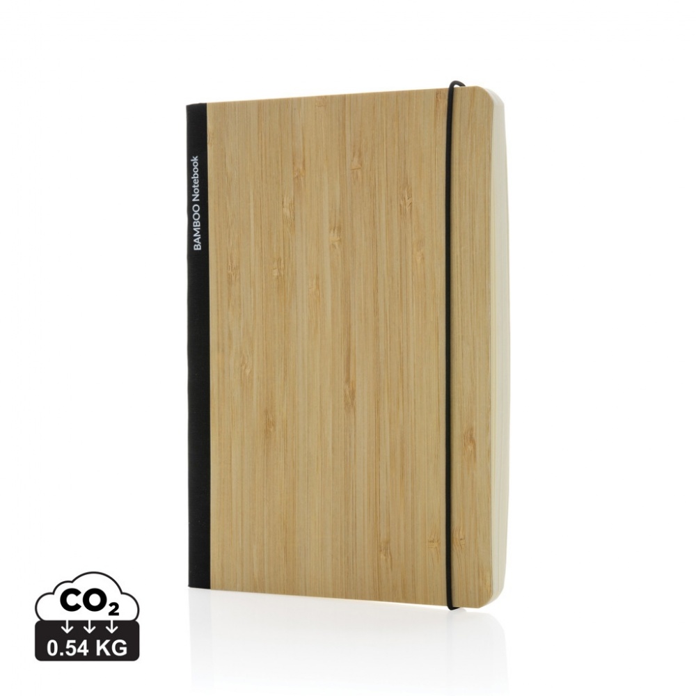 Logo trade promotional gifts image of: Scribe bamboo A5 Notebook