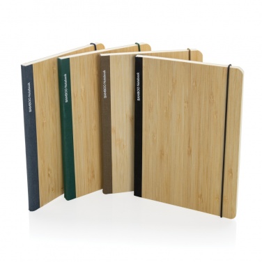 Logo trade corporate gifts image of: Scribe bamboo A5 Notebook