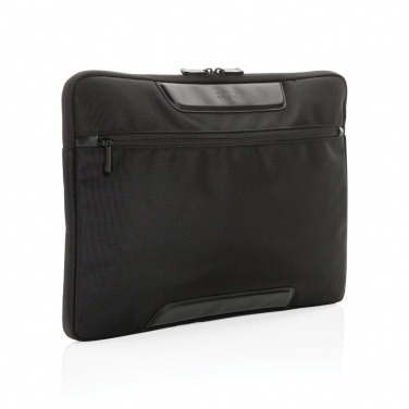 Logotrade promotional product picture of: Swiss Peak AWARE™ RPET Voyager 15.6" laptop sleeve