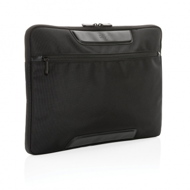 Logotrade promotional product image of: Swiss Peak AWARE™ RPET Voyager 15.6" laptop sleeve