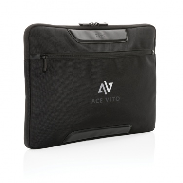 Logo trade promotional products image of: Swiss Peak AWARE™ RPET Voyager 15.6" laptop sleeve