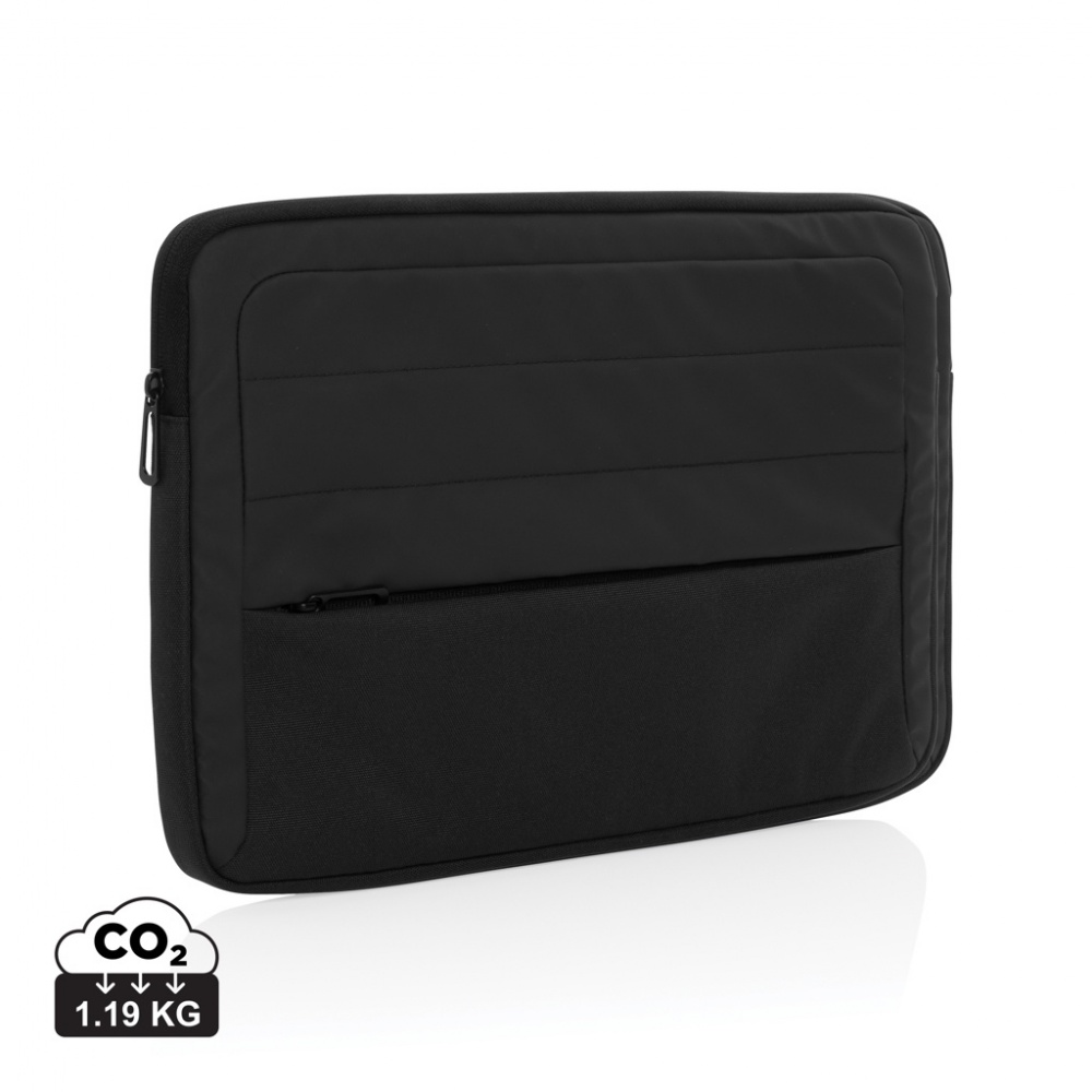 Logo trade corporate gifts picture of: Armond AWARE™ RPET 15.6 inch laptop sleeve