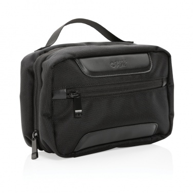 Logo trade promotional merchandise image of: Swiss Peak AWARE™ RPET Voyager toiletry bag