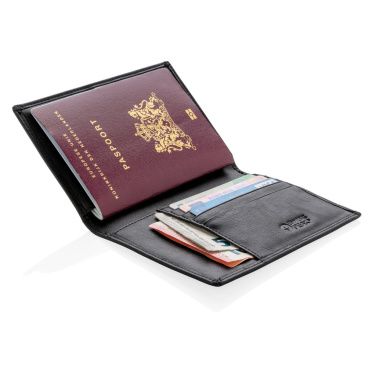 Logo trade corporate gifts image of: RFID anti-skimming passport holder
